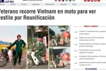 Prensa Latina article reports on Tran Van Thanh's journey. (Photo: VNA)