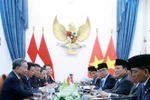 General Secretary of the Communist Party of Vietnam (CPV) Central Committee To Lam holds talks with Indonesian President Prabowo Subianto in Jakarta on March 10. (Photo: VNA)