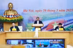 PM Pham Minh Chinh speaks at the meeting (Photo: VNA)