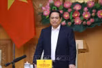 Prime Minister Pham Minh Chinh speaks at a meeting on accelerating Quang Trung Campaign. (Photo: VNA)