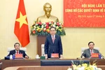 NA Chairman Tran Thanh Man (centre) speaks at the event (Photo: VNA)