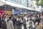 Labourers at a job fair held in HCM City (Photo: VNA)