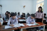 A class session at Tho Thanh Secondary School, Nghe An province. (Photo: VNA)