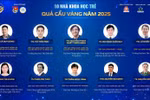 The 10 young scientists who have won the 2025 Golden Globe Science and Technology Award (Photo: VNA)