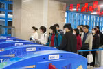 Automated ticketing system is used on the urban railway Cat Linh-Ha Dong line in Hanoi. (Photo: VNA)