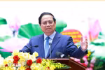 PM Pham Minh Chinh speaks at the first Party Congress of the Ministry of Construction on August 5. (Photo: VNA)