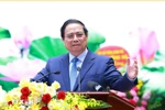 PM Pham Minh Chinh speaks at the first Party Congress of the Ministry of Construction on August 5. (Photo: VNA)