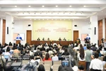 At the press briefing on the 16th National Assembly's first session in Hanoi on April 3. (Photo: VNA)