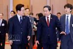 National Assembly Chairman Tran Thanh Man (right) meets with President of the Republic of Korea (RoK) Lee Jae Myung. (Photo: VNA)