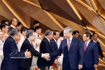 Party General Secretary and State President To Lam and delegates at the ceremony marking the 80th anniversary of the PPS advisory force (April 18, 1946–2026) in Hanoi on April 11 (Photo: VNA)