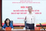 Party General Secretary To Lam speaks at the meeting with voters in 11 wards of Hanoi on July 2 (Photo: VNA)