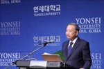 Party General Secretary To Lam delivers a keynote address at Yonsei University (Photo: VNA)