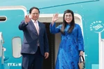 Prime Minister Pham Minh Chinh, his spouse Le Thi Bich Tran leave Hanoi on July 4 afternoon for Brazil to attend the expanded BRICS summit. (Photo: VNA)