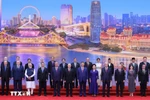 Delegates pose for a group photo at the SCO Summit 2025 in China. (Photo: VNA)