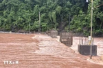 Flooding caused by Typhoon Kajiki in a border commune of Quang Tri province (Photo: VNA)