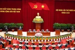 The 12th plenum of the 13th Party Central Committee opened in Hanoi on the morning of July 18 (Photo: VNA)