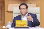 Prime Minister Pham Minh Chinh addresses the meeting. (Photo: VNA)