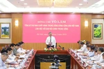 Party General Secretary To Lam speaks at the meeting with Party Central Committee's Commission for Internal Affairs. (Photo: VNA)