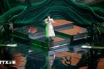 Singer Duc Phuc performs at the international music contest Intervision 2025 in Moscow, Russia. (Photo: VNA)