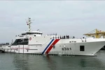 The vessel BRP Gabriela Silang of the Philippine Coast Guard docks at Tien Sa port. (Photo: VNA)