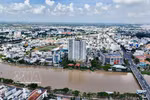 A corner of Long Xuyen ward in An Giang province, a key trading hub of the Long Xuyen quadrangle region. (Photo: VNA)