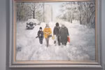 A painting by artist Claudie Van on display at the exhibition (Photo: VNA)