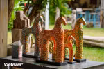 Unique horse sculpture by artisan Le Ngoc Thuan (Photo: VietnamPlus)