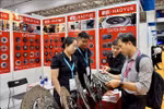 Buyers seek suppliers of globally standardised equipment at Automechanika, opened in HCM City on June 19. (Photo: VNA)