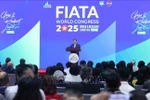 Prime Minister Pham Minh Chinh speaks at the 2025 FIATA World Congress in Hanoi on October 8. (Photo: VNA)