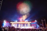 Firework display at the “Vang mai khuc khai hoan” programme in Hanoi. (Photo: VNA)