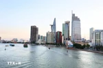 The central urban area of ​​Ho Chi Minh City lies peacefully on the bank of Saigon River. (Photo: VNA)