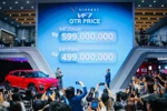 The launch of the VF7 model in Indonesia (Photo: VNA)