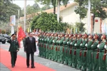 Party General Secretary To Lam visits the Military Command of Binh Duong province. (Photo: VNA)