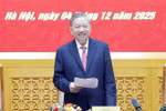 Party General Secretary To Lam addresses the Central Military Commission’s 15th meeting in Hanoi on December 4. (Photo: VNA)