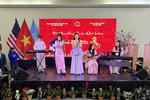 The youth band of Vietnam’s representative office in New York in a performance at the Tet gathering. (Photo: VNA)