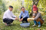 Officials of Chieng An ward, Son La province, check damage at a farm following a hail in Tong Xet village in March 2026. (Photo: VNA)