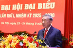 Party General Secretary To Lam speaks at the first congress of the Party Organisation of Central Party Agencies in Hanoi on September 24. (Photo: VNA)
