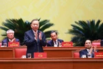 The 14th National Congress of the Communist Party of Vietnam (CPV) continues a full-day session on January 22, chaired by Party General Secretary To Lam – President of the Presidium. (Photo: VNA)