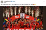 The image of the Vietnam’s national team is posted on FIFA's official social media page. (Photo: VNA)