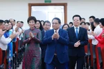 Prime Minister Pham Minh Chinh arriving to the congress (Photo: VNA)