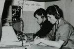 Telegraphers of the Liberation Press Agency is transmitting and receiving news. (Photo: VNA
