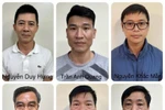 Defendants of the corruption case involving Thuan An Group (Photo: Ministry of Public Security/VNA)