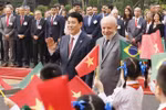 State President Luong Cuong welcomes Brazilian President Luiz Inácio Lula da Silva (Photo" VNA)
