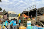 On November 22, nearly 45 tonnes of relief goods are assembled and prepared in Quang Ninh for urgent transport to Lam Dong province. (Photo: VNA)
