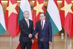 National Assembly Chairman Tran Thanh Man (right) and Speaker of the Hungarian National Assembly Kover Laszlo in Hanoi on October 20, 2025 (Photo: VNA)