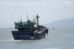 A fishing vessel from Gia Lai province heads out to sea. (Photo: VNA)