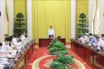 State President Luong Cuong speaks at the meeting (Photo: VNA)
