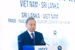 General Secretary of the Communist Party of Vietnam (CPV) Central Committee and State President To Lam addresses the Vietnam – Sri Lanka Trade-Investment-Tourism Cooperation Forum in Colombo on May 8. (Photo: VNA)