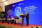 Vietnamese Minister of Justice Nguyen Hai Ninh speaks at the discussion. (Photo: VNA)