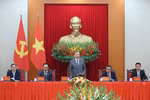 Party General Secretary To Lam (standing) addresses the reception. (Photo: VNA)